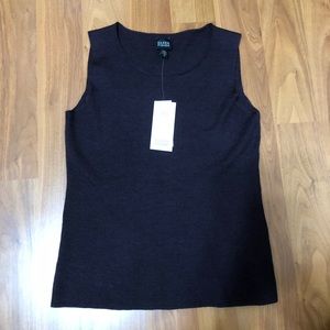 Eileen Fisher Grey Sleeveless top Size XS NEW